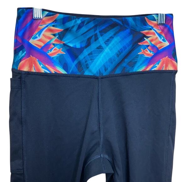 PINK VS Ultimate Tropical Sheer Leggings Small - Picture 2 of 11